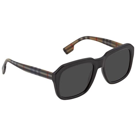 Burberry Dark Grey Square Men's Sunglasses 